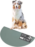 Silicone Dog Food Mat - Pet Placemat, 21" x 10.5" Deep, Large - Spruce