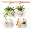 6-in Hanging Planters for Indoor Beige 2 Pcs