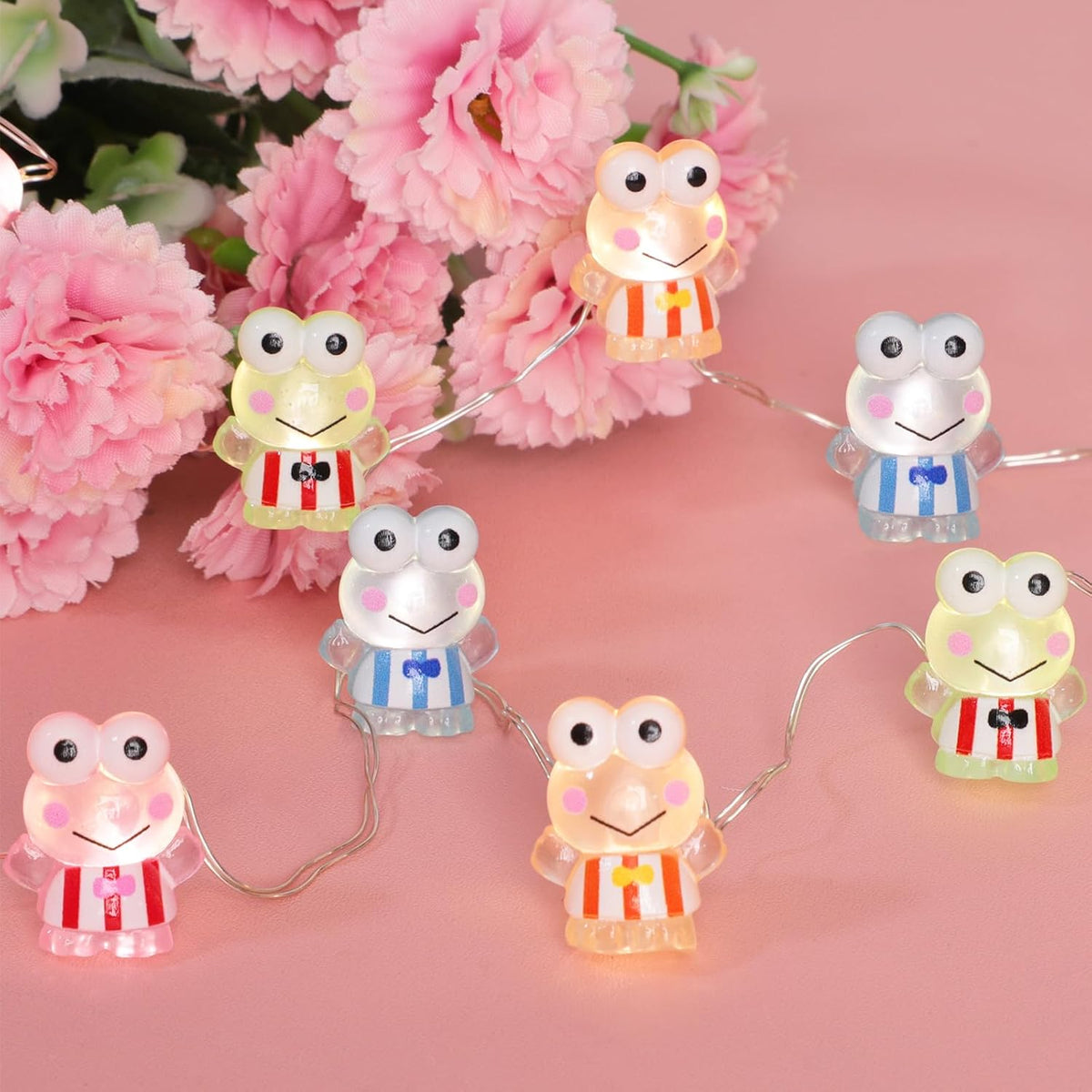 Impress Life Frog String Lights with Remote, Battery Operated & USB Powered
