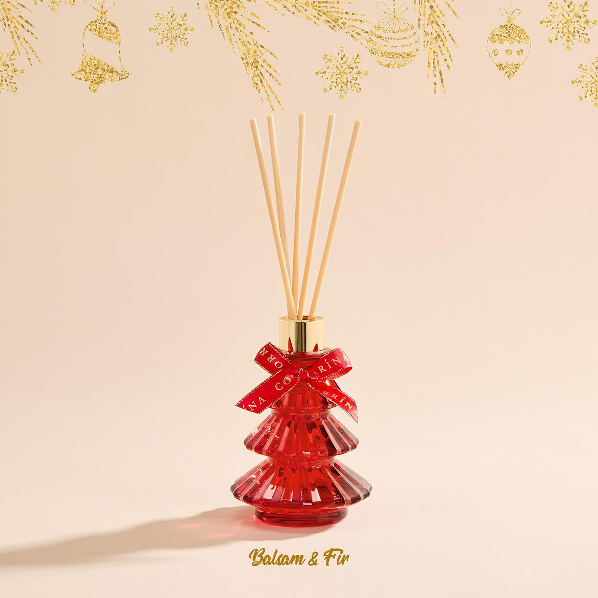COCORRÍNA Christmas Tree Reed Diffuser, Balsam & Fir Scent, 5.07 fl oz