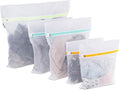 Mamlyn Mesh Laundry Bag for Delicates, Wash Bag for Underwear and Lingerie, Makeup Organizer Bag (1 Large, 2 Medium, 2 Small)