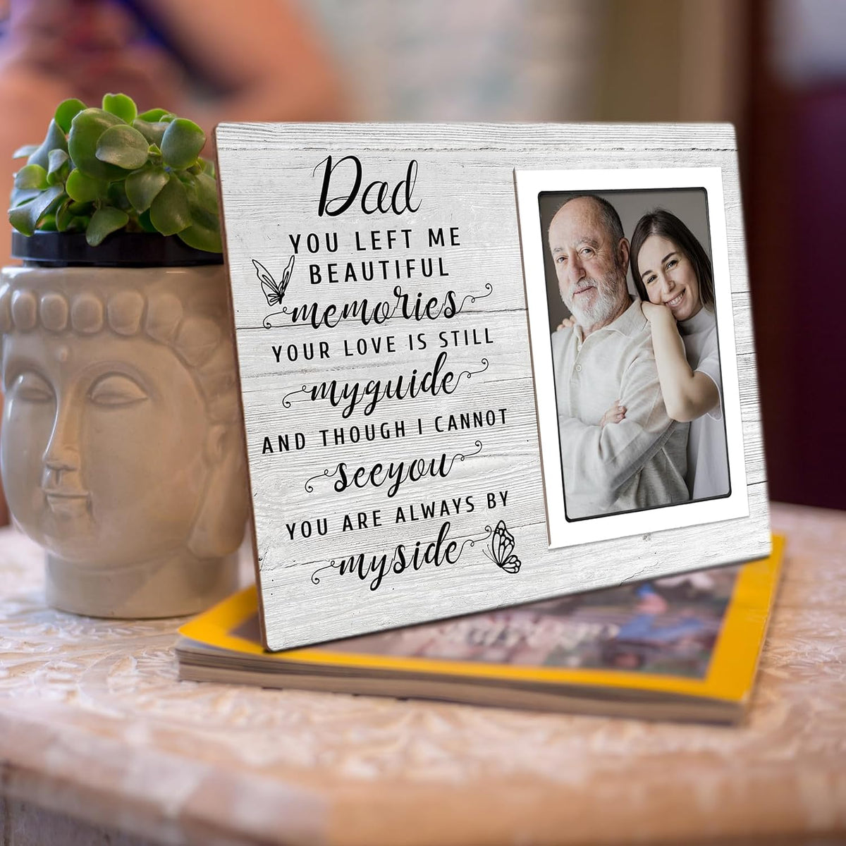 SteadStyle Memorial Gifts for Loss of Dad, Memorial Photo Frame Fits 5x7