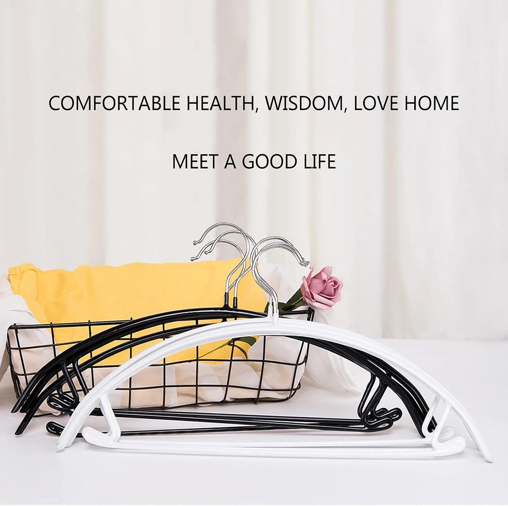 Contour Metal No Bumps Hanger - Suit, Coat & Sweater Hanger (Pack of 20, Black)