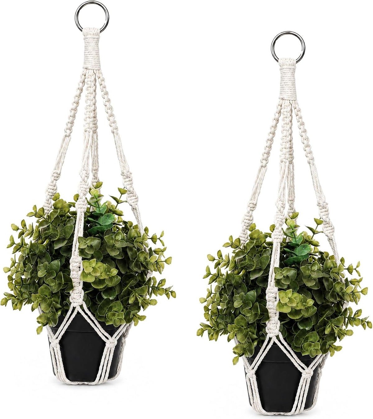 2 Pcs Small Macrame Plant Hangers, Small Plant Hanger