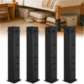 Heavy Duty Dorm Bed Risers Extenders, Fits Bed Legs 1.5" to 2.2" Diameter