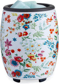 CANDLE WARMERS ETC Flip Dish Wildflowers Wax Warmer