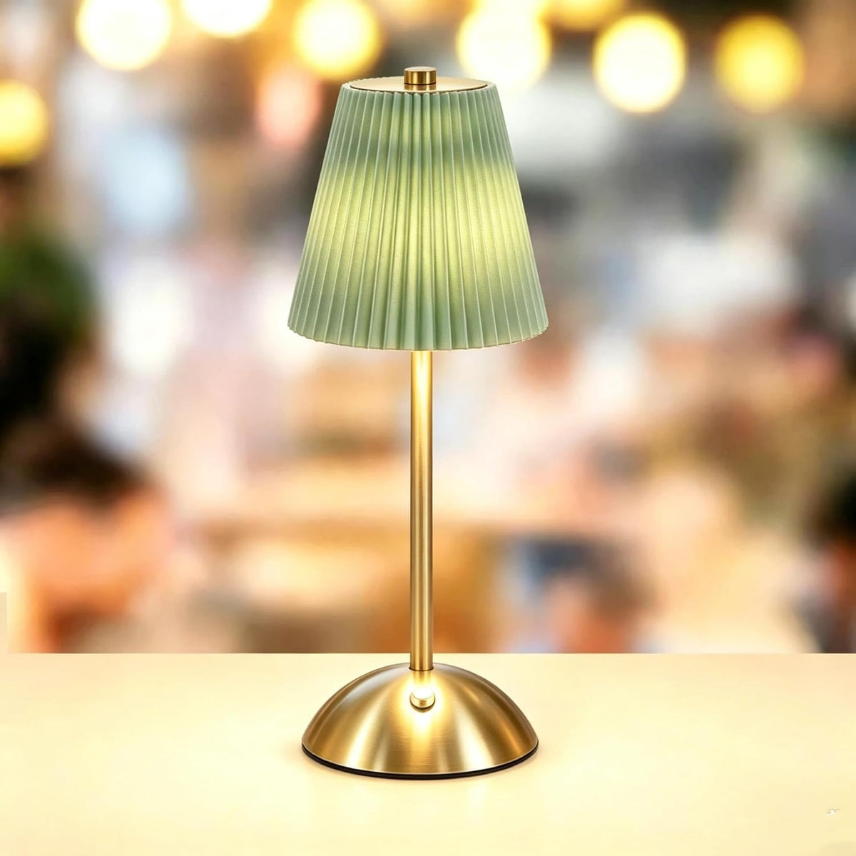 Table Lamps , Small Gold Table Lamp 12 Inch for Girl's Bedroom Cute Coquette Table Lamp with Fabric Shade Modern Decorative Bedside Light Small Princess Desk Lighting Boho Living Room (baby blue)