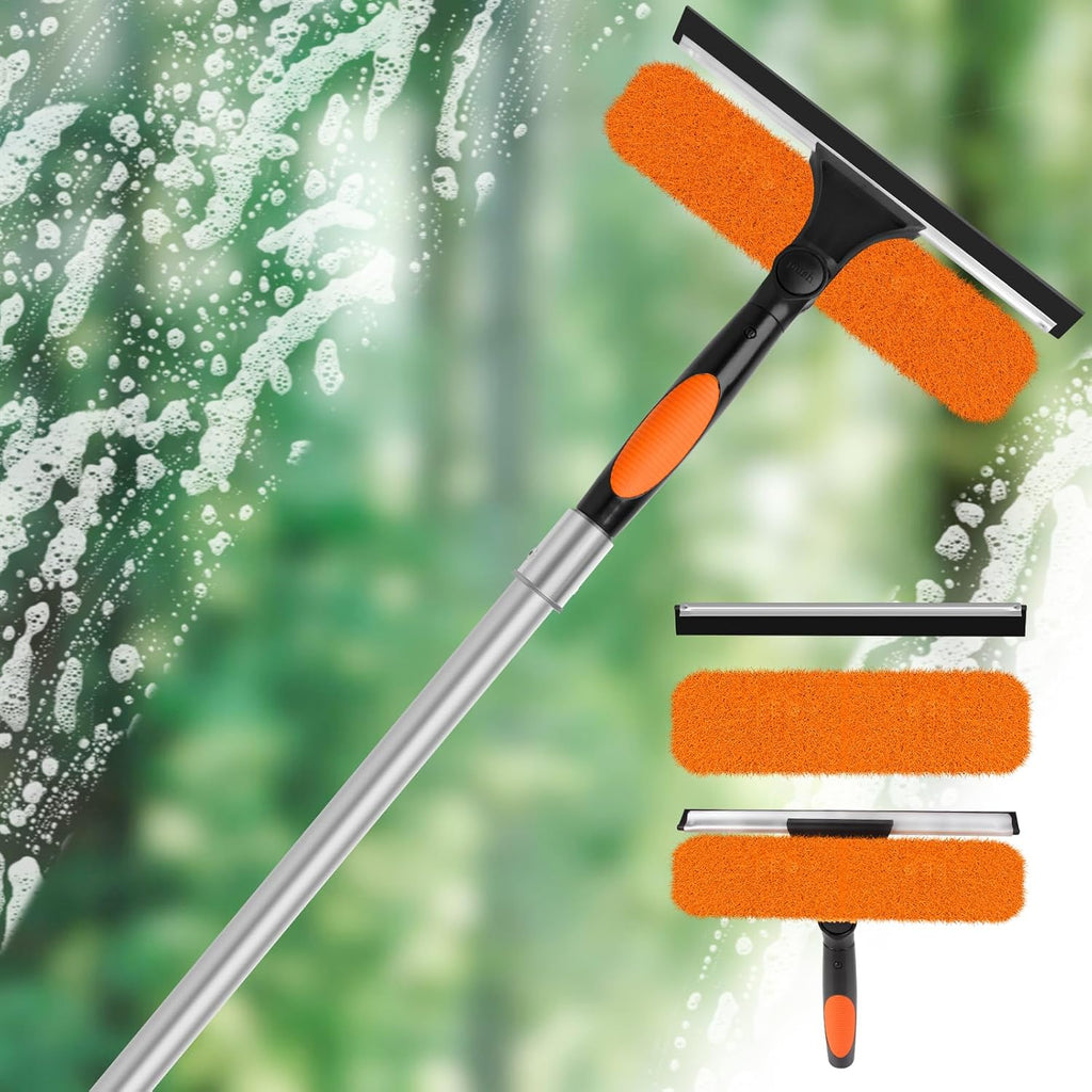 30FT High Window Cleaning Kit with Pole,Professional Window Clean Pole Kit