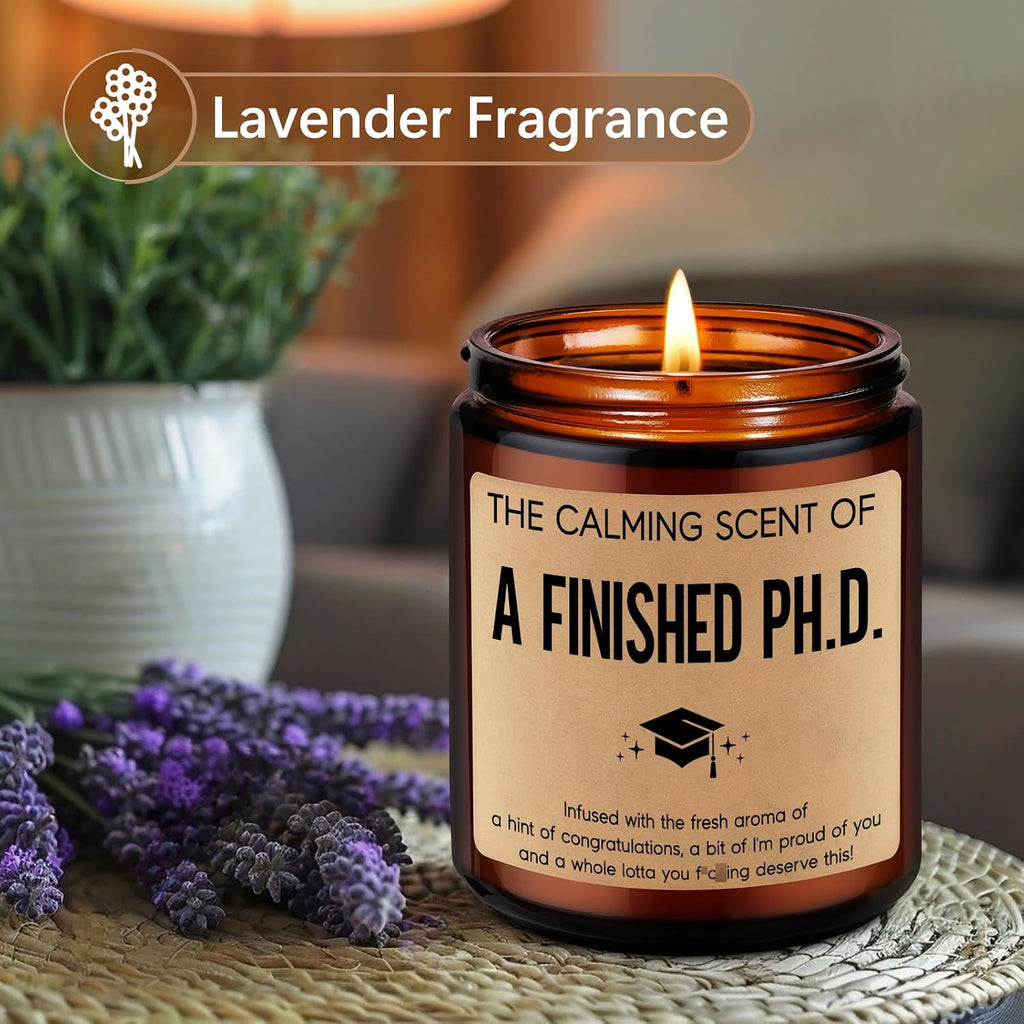 LEADO Grad Candle, PhD Graduation Gifts - Doctorate Graduation Gifts, 2026