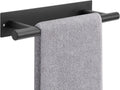 NearMoon Self Adhesive Hand Towel Holder/Towel Ring, Stainless Steel Hand Towel Bar Rustproof Stick on Wall-Towel Rack for Bathroom/Kitchen, Sticky and Wall Mounted (1, Matte Black)