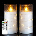Homemory 3"x6" Upgraded Flickering Flameless Pillar Candles with Remote