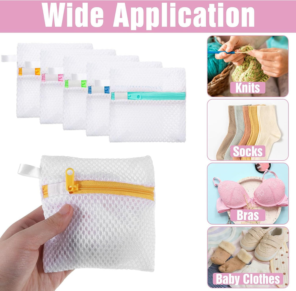 10 Pcs Anti-Sticking Laundry Pod Storage Bag Portable Laundry Pods Dissolution Protection Bag Scent Beads Bags Small Foldable Mesh Laundrys Durable Storage Bags for Pods Scented Beads