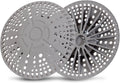 ZOOY Shower Drain Hair Catcher, 2 Pack 5.5 Inch Silicone Large Drain Cover, Bathroom Hair Drain Catcher, Flat Anti-Clog Hair Trap for Shower, Bathtub, Tub & Sink Hair Strainer(Dark Grey)