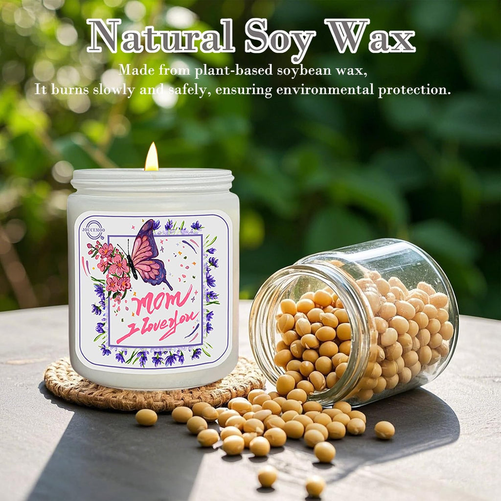 Gift for Mom, Lavender Eucalyptus Scented Candles, 7oz Non Toxic Candle