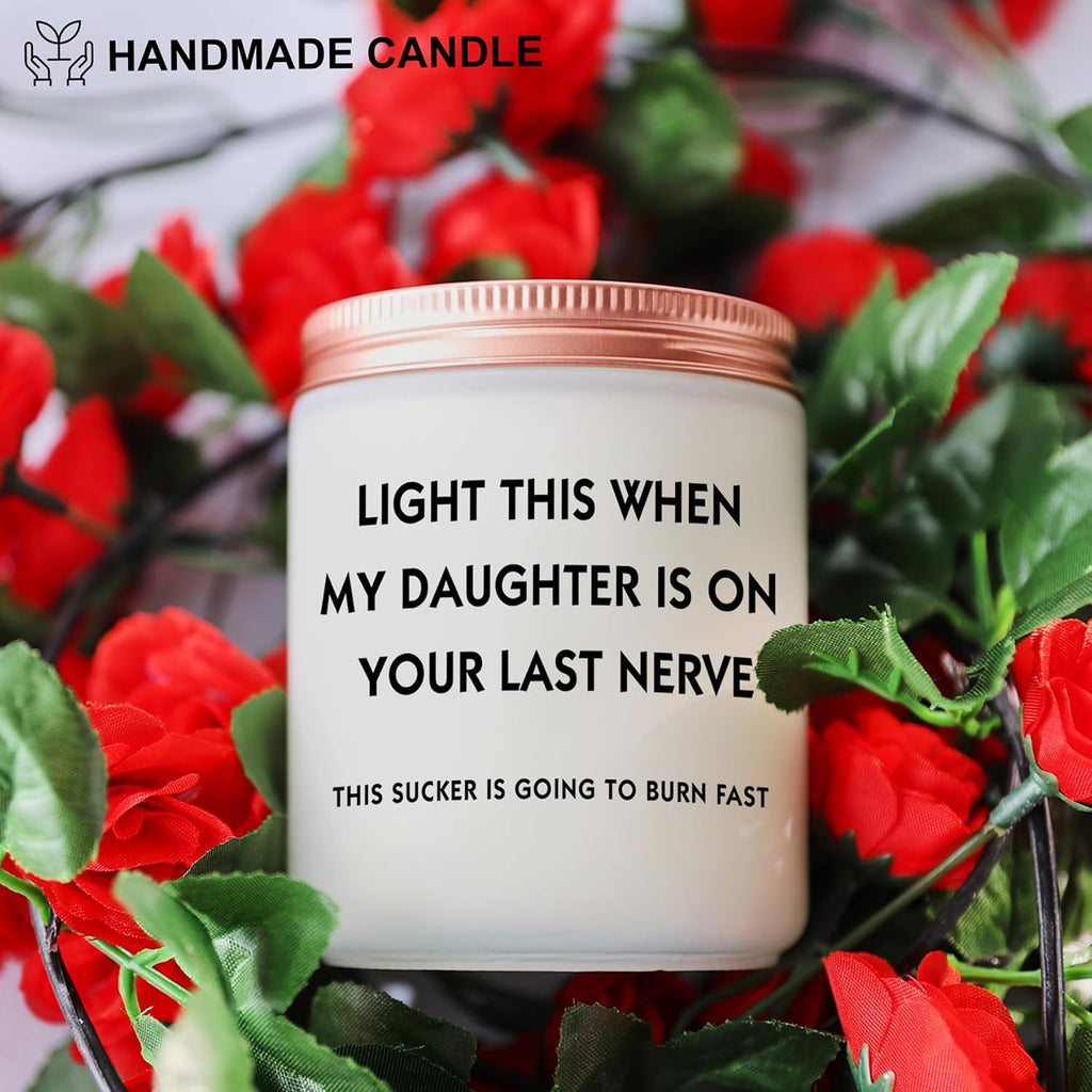 Son in Law Gifts, Cool Christmas Birthday Gifts for Son in Law Men Candle