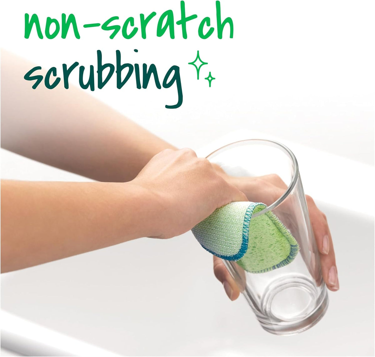 Scotch-Brite Dobie Sponge Cloths | Scrub & Wipe | Non-Scratch | Absorbent | 2 Pack