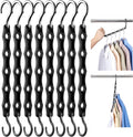 HOUSE DAY 10 Pack Closet Organizers and Storage with 5 Holes for Cascading