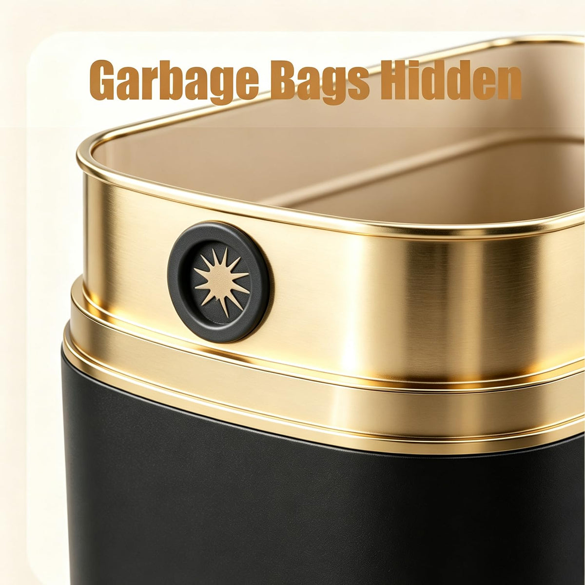 2 Pack - Automatic Bathroom Trash Can with Lid - Smart Trash Can Touchless