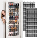 2 Pcs Over The Door Shoe Organizer, 80 Large Mesh Pocket Total