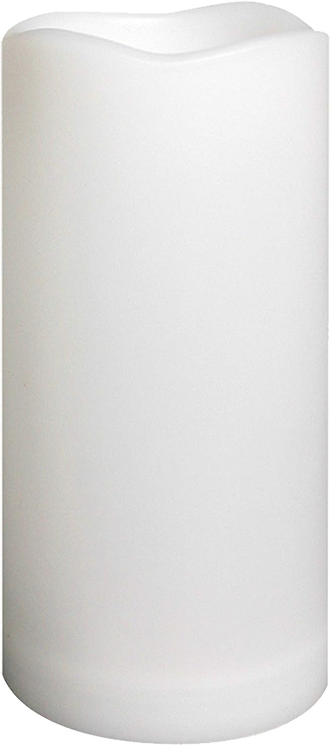 Waterproof Outdoor Flameless Pillar Candle with Timer, 1 Pack, 3” x 6”