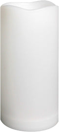 Waterproof Outdoor Flameless Pillar Candle with Timer, 1 Pack, 3” x 6”