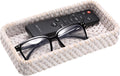 BTSKY Small Remote Basket for Coffee Table Entryway Living Room, Rattan