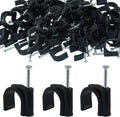 Waziaqoc 100 Pack 16mm Nail in Cable Clips