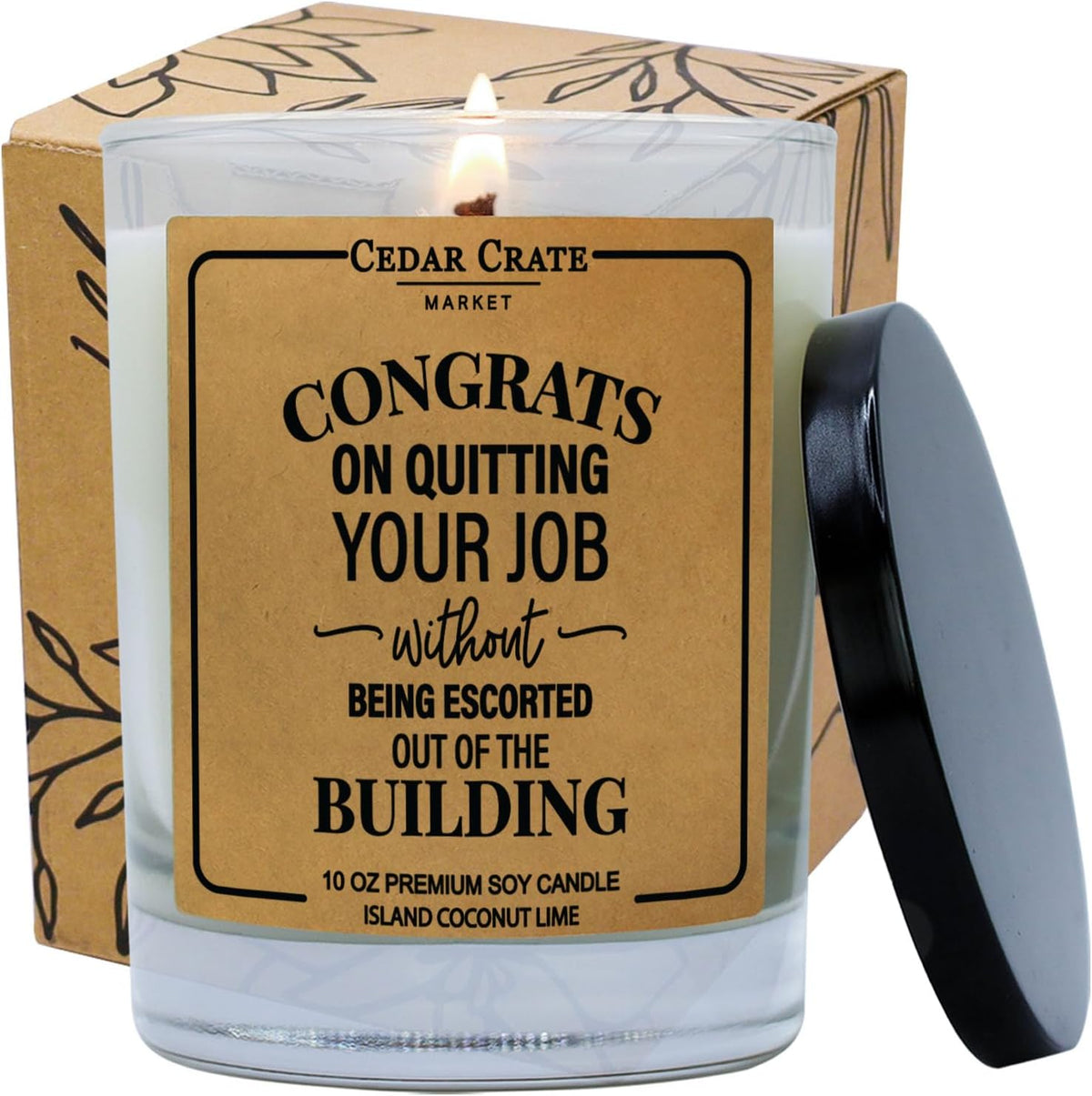 Retirement Gifts for Woman 2024 - Funny Retired Candle Adult Humor, Coworker Leaving Presents, New Job Decor for Boss Teacher Military, Goodbye for Coworkers | Good Luck 100% Soy Wax - Made in USA