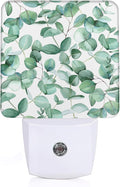 Eucalyptus Leaves Night Light,Plug in Night Light, Dusk to Dawn Sensor Nightlights for Stairway/Hallway/Kitchen/Bedroom/Bathroom 0.5W