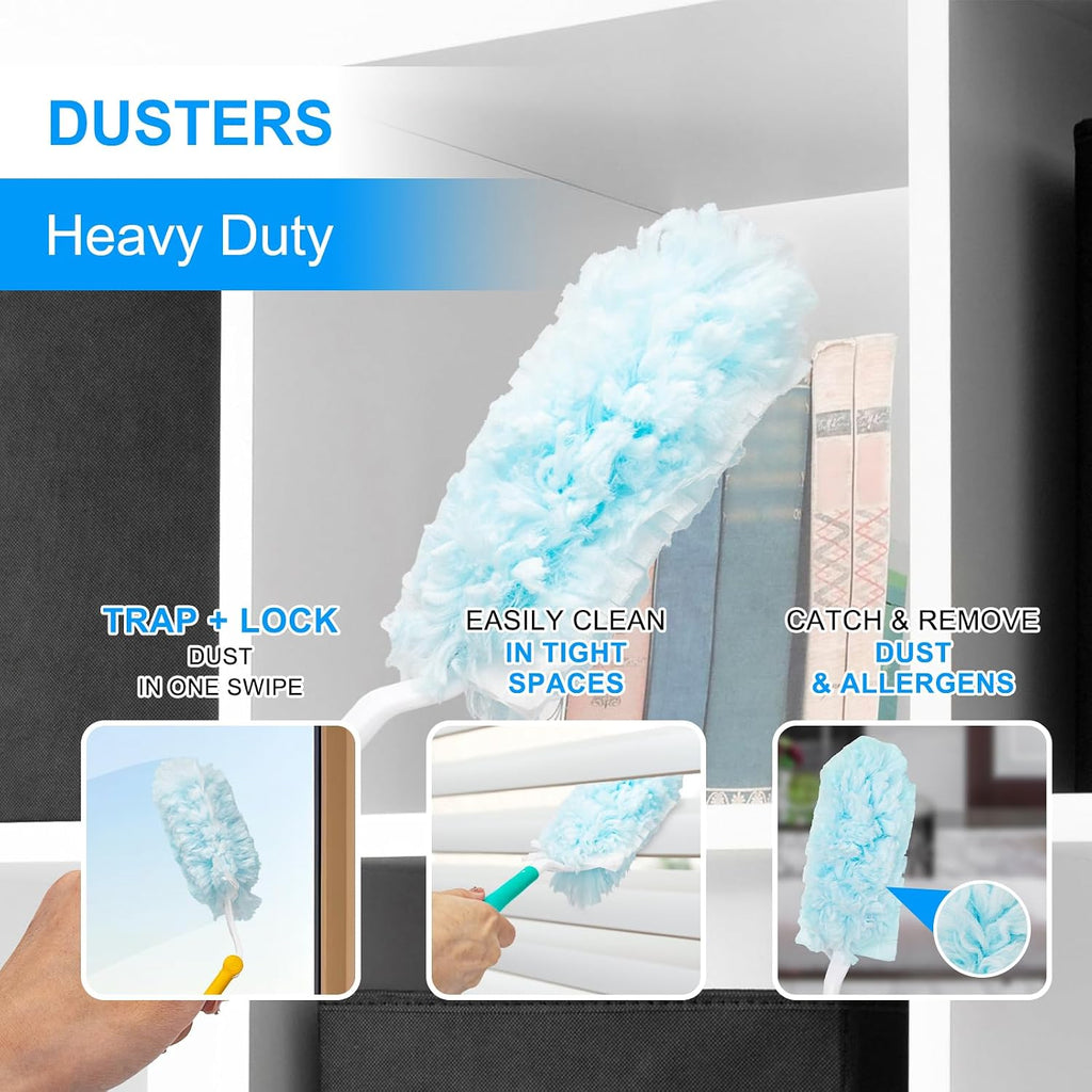 KeFanta 360° Heavy Duty Duster Refills for Swiffer Duster, 30 Count