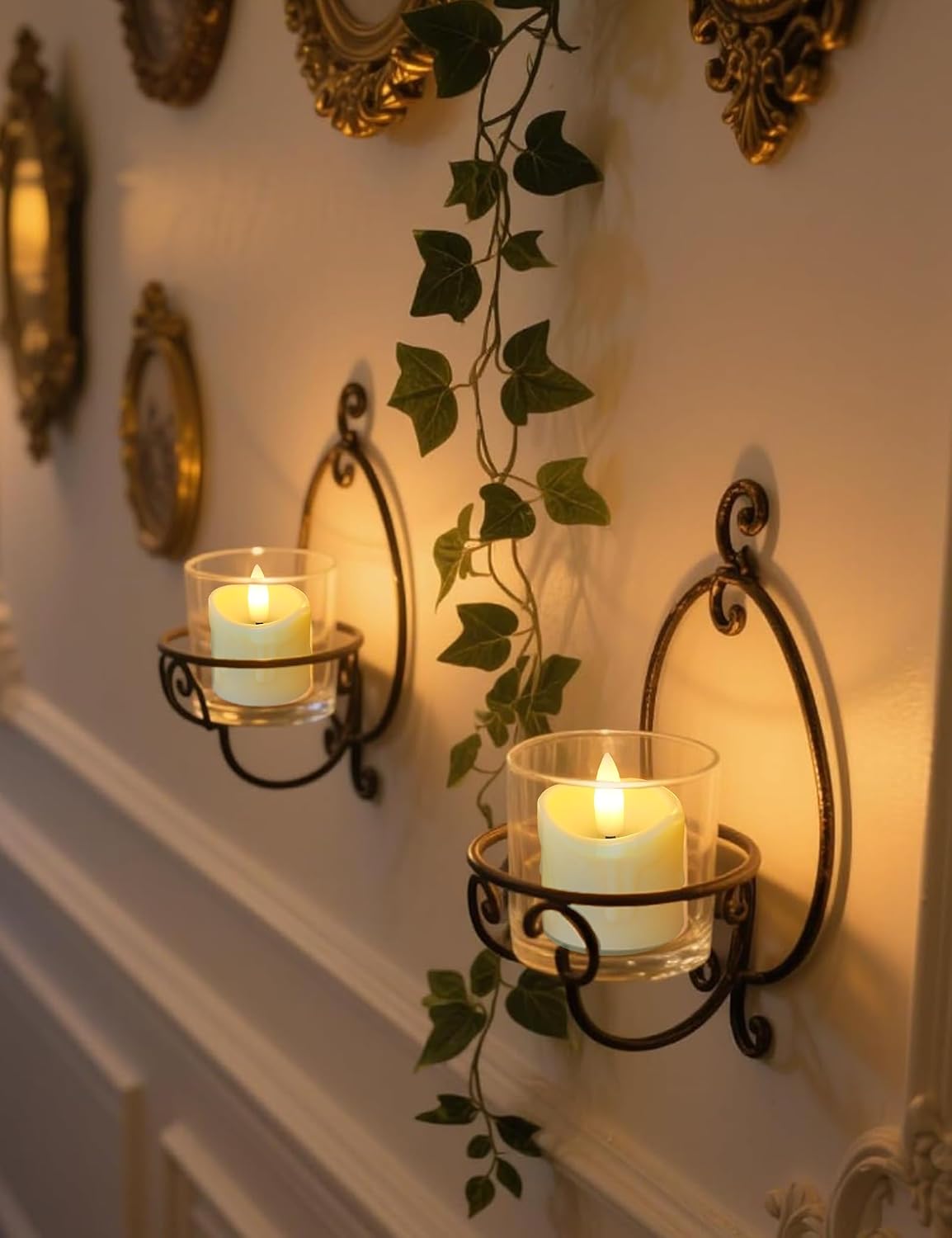 Rechargeable Flameless Tea Light Candles Set of 6 with Remote Timer,LED Flickering Votive Candles,USB-C Battery Operated Tealights for Wedding Centerpieces,Christmas Decor,Parties,Home&Daily Use
