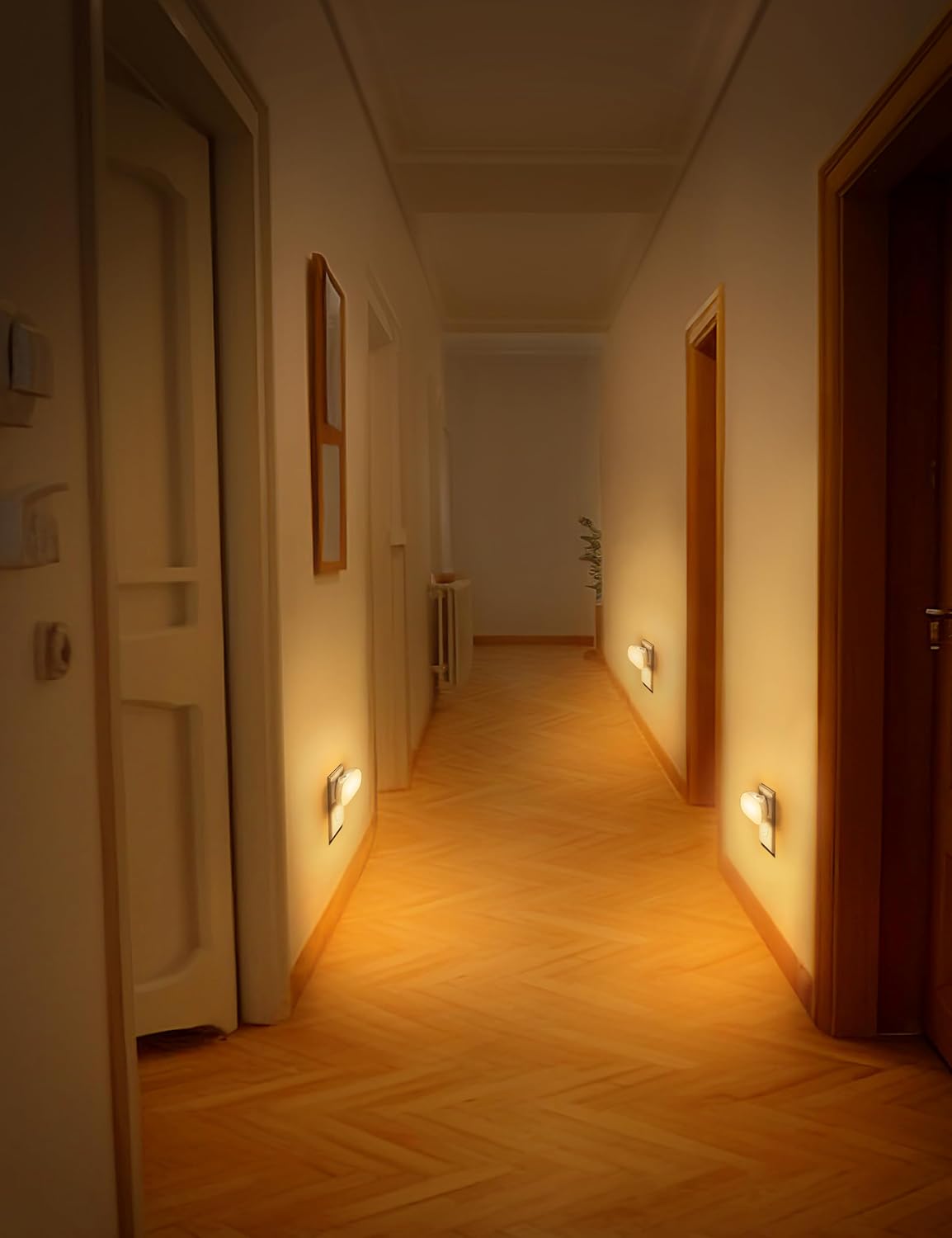 DORESshop RGB Night Lights Plug into Wall,Dusk to Dawn Color Changing