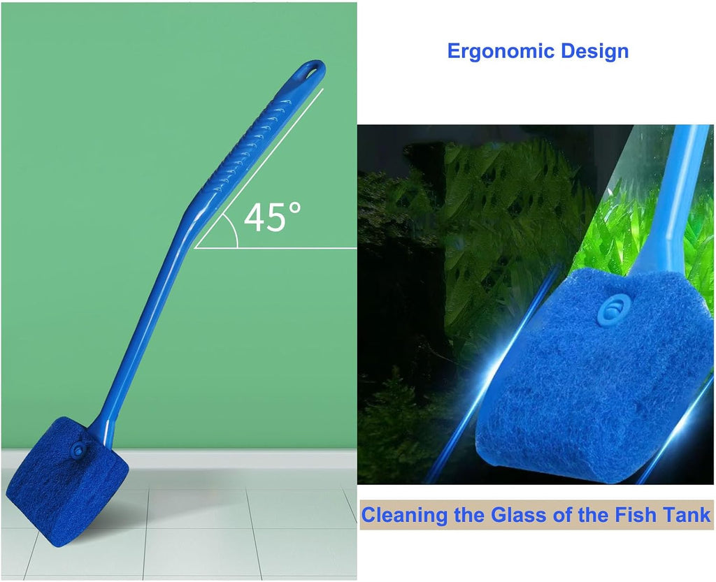 15 Inch Aquascaping Tools Kit - Tweezers Scissor Algae Scraper Rake Spatula