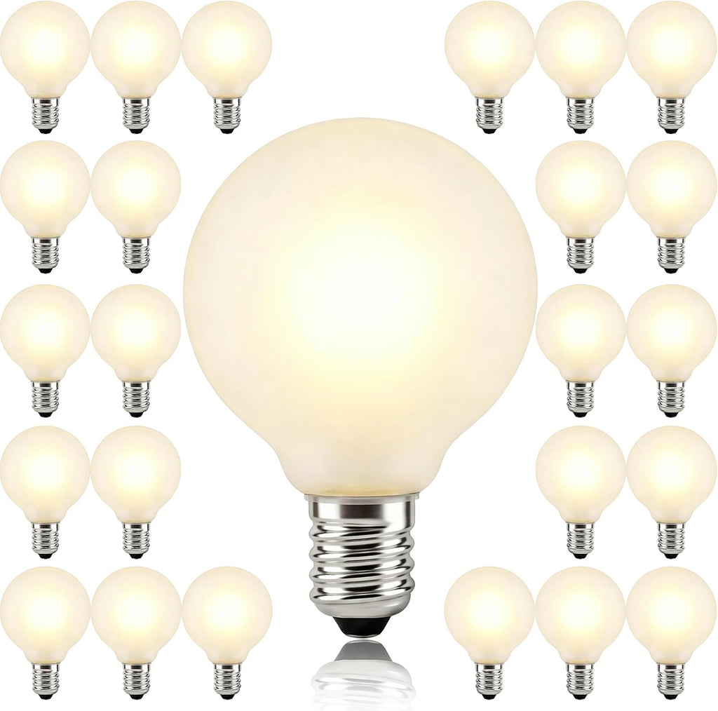 25PK G40 LED Replacement Light Bulbs, Christmas Decoration Night Light