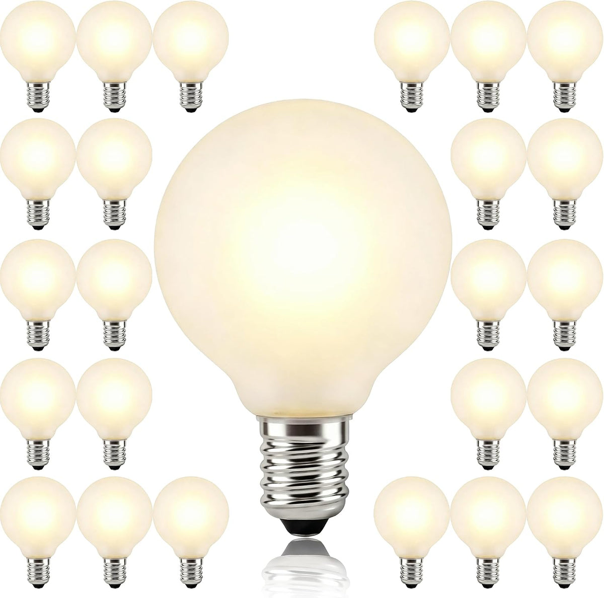25PK G40 LED Replacement Light Bulbs, Christmas Decoration Night Light