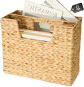 Chi An Home Wicker Magazine Basket Water Hyacinth Handwoven Magazine Holder