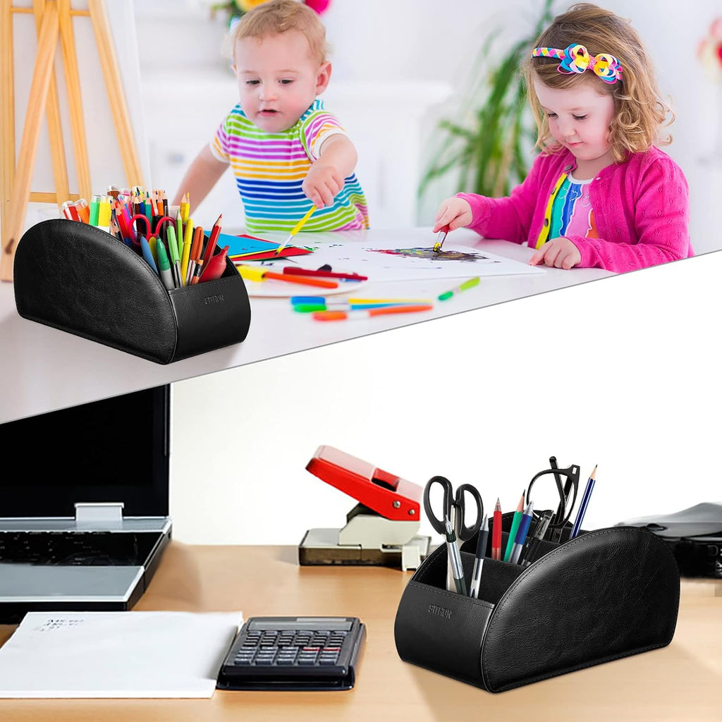 SITHON Remote Control Holder with 5 Compartments [Upgrade Version]