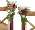 10 Burgundy Wedding Aisle Decorations