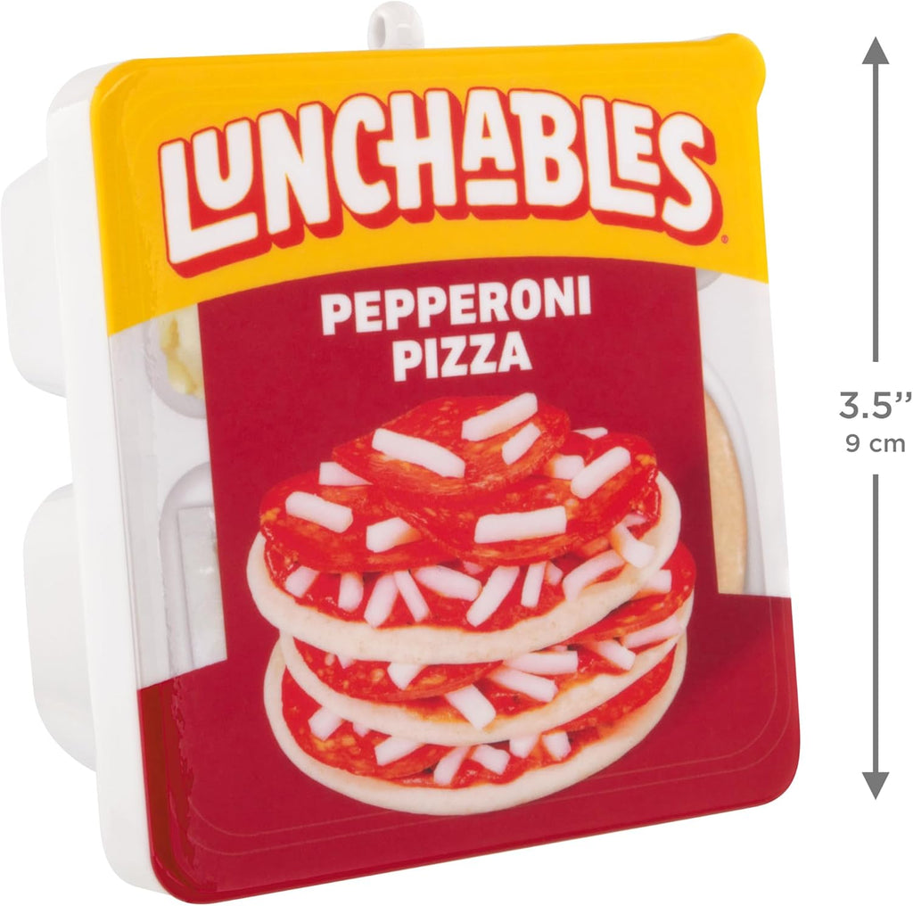 Hallmark Kraft Christmas Ornaments (Lunchables Pepperoni Pizza) Set of 2