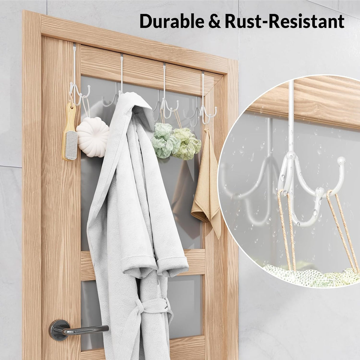 Over The Door Hooks, Door Hooks for Hanging Towels, Coats, Robes
