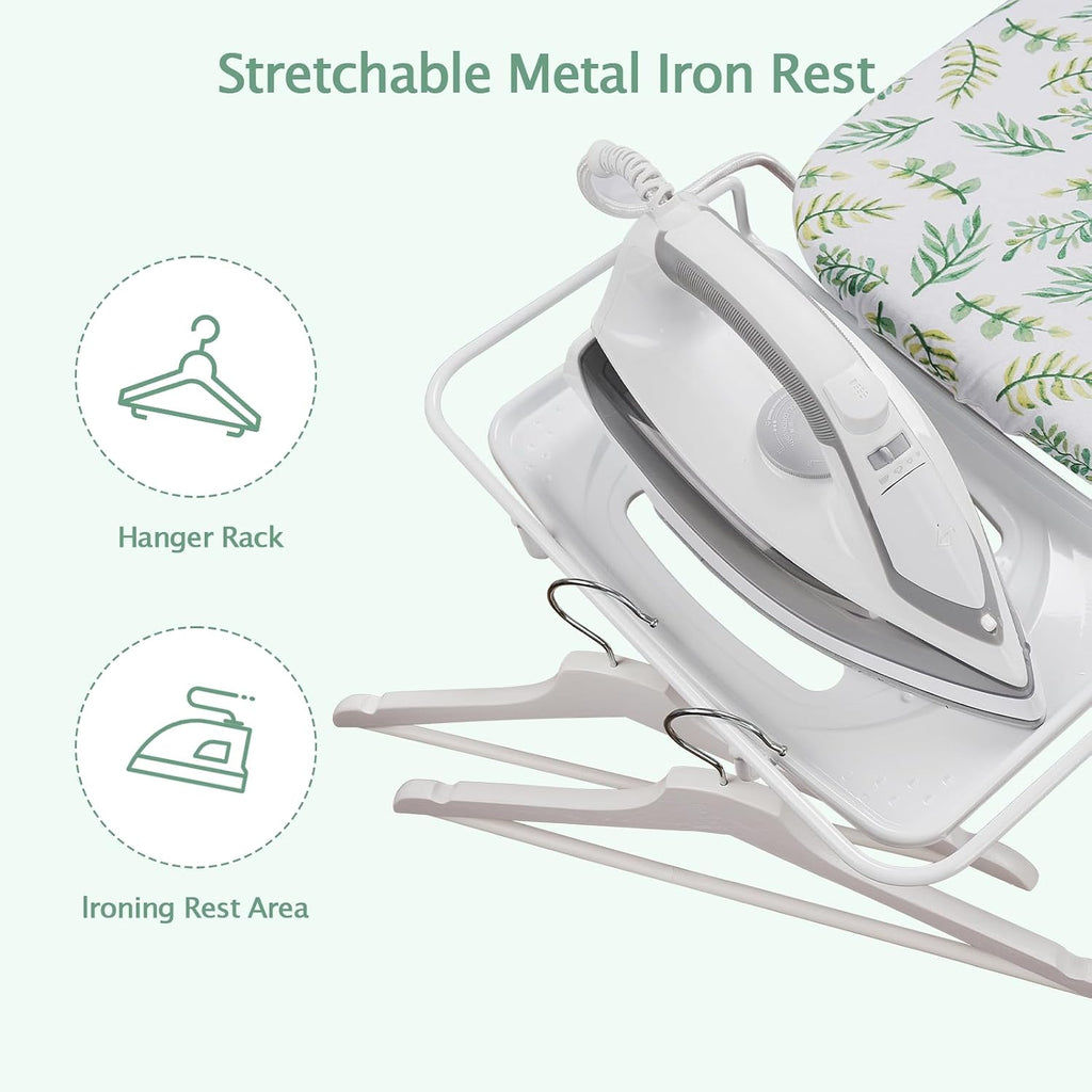 SheeChung Ironing Board 13"x43",Full Size Iron Board with Rest,Adjustable