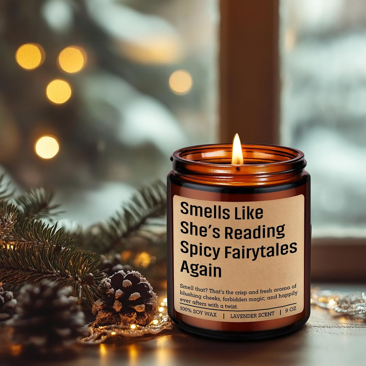 LEADO Candle, Spicy Book Lover Gifts for Women, Romantasy Book Lovers Gifts