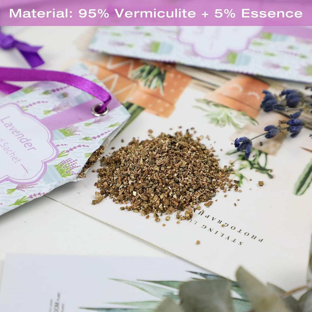 SCENTORINI Lavender Sachets for Drawer and Closet, Sachets Bags 14 Pack