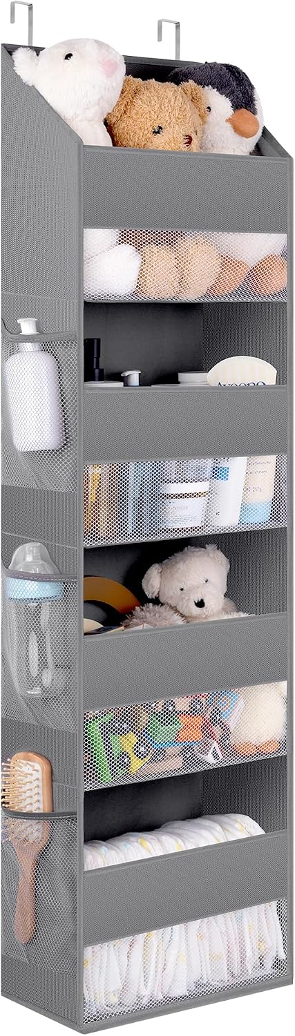 GRANNY SAYS Over the Door Organizer, 4-Shelf Behind the Door Storage
