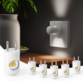 GEPLAD 6-Pack LED Night Light Plug-in Wall with Dusk-to-Dawn Light Sensor
