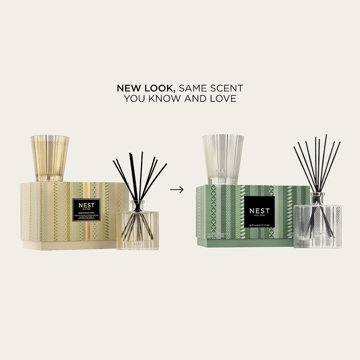 NEST New York Scented Classic Candle & Diffuser Set, Birchwood Pine