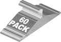 FUDESY Metal Wire Hangers, 60 Pack Heavy Duty, Space Saving, 16in, Silver