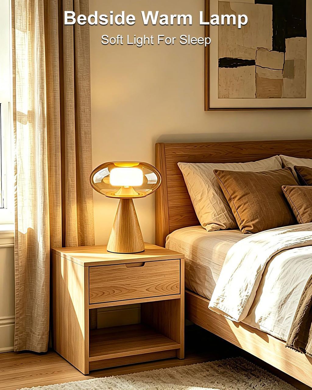 Lightdot Modern Mushroom Table Lamp Dimmable RGB Ambient Lighting Gift Box