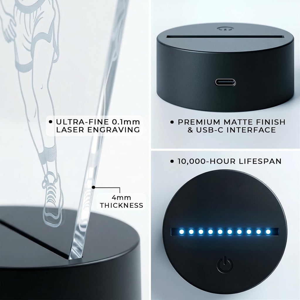 Basketball Gifts for Girls, Female Basketball Player Night Light