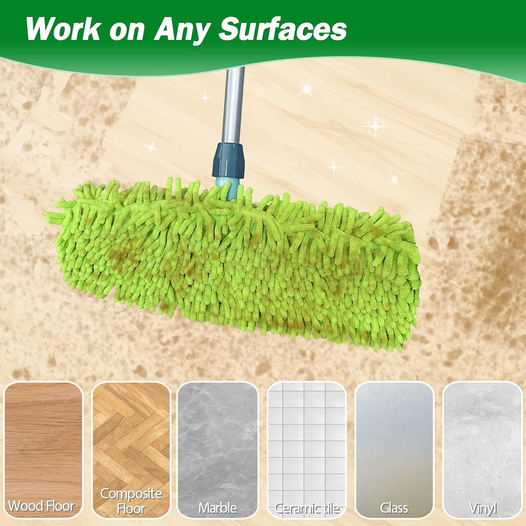 4PCS 13''~16'' Microfiber Dust Mop Pads Compatible with Leifheit 55210
